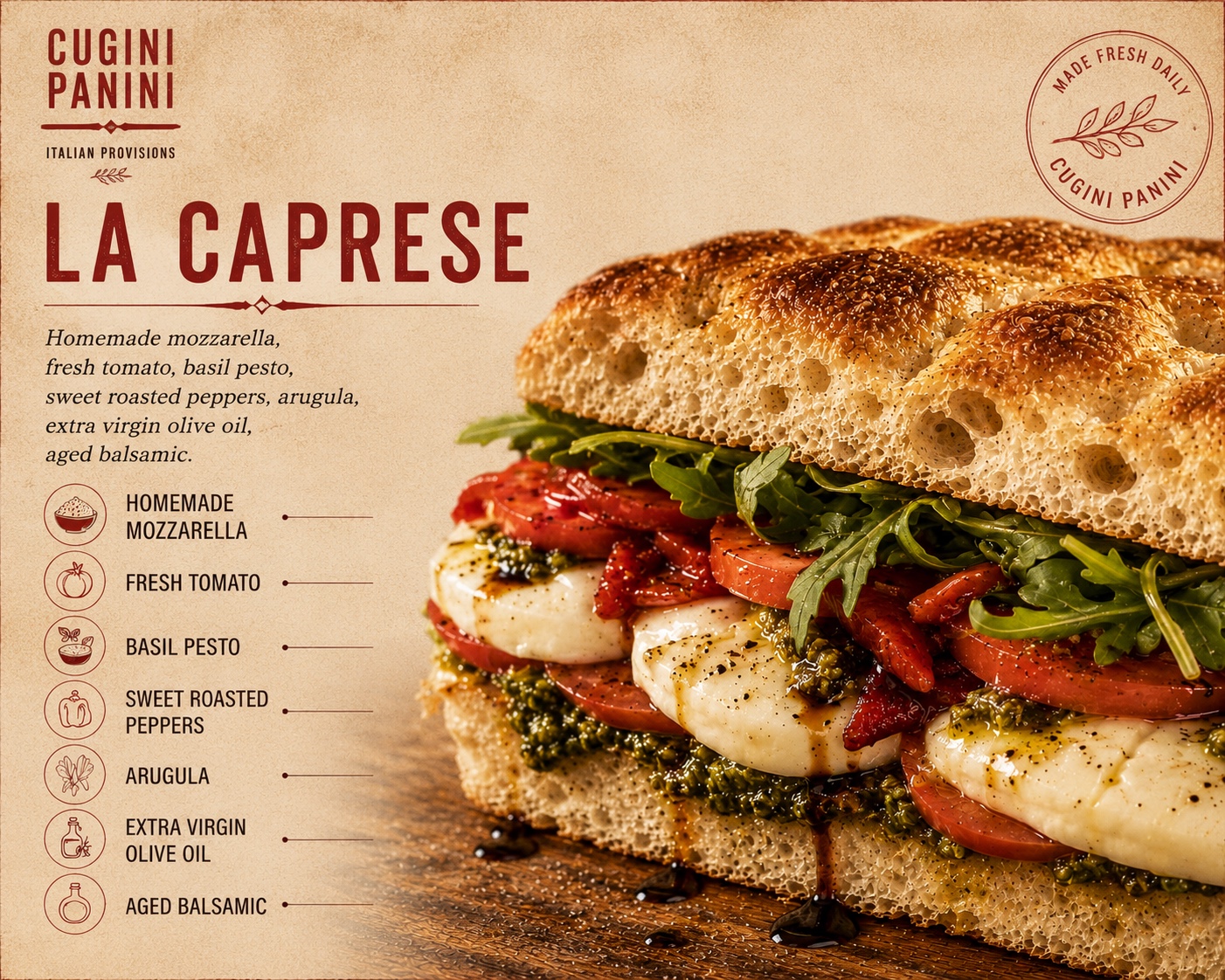 La Caprese panini