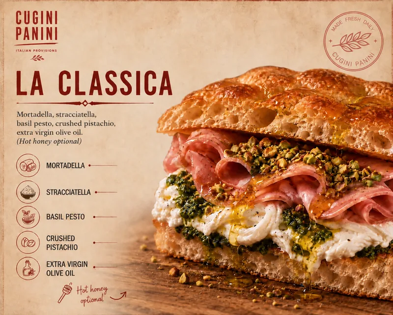 La Classica on schiacciata bread