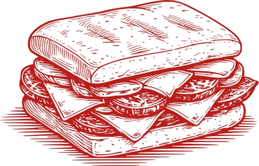 Sandwich illustration